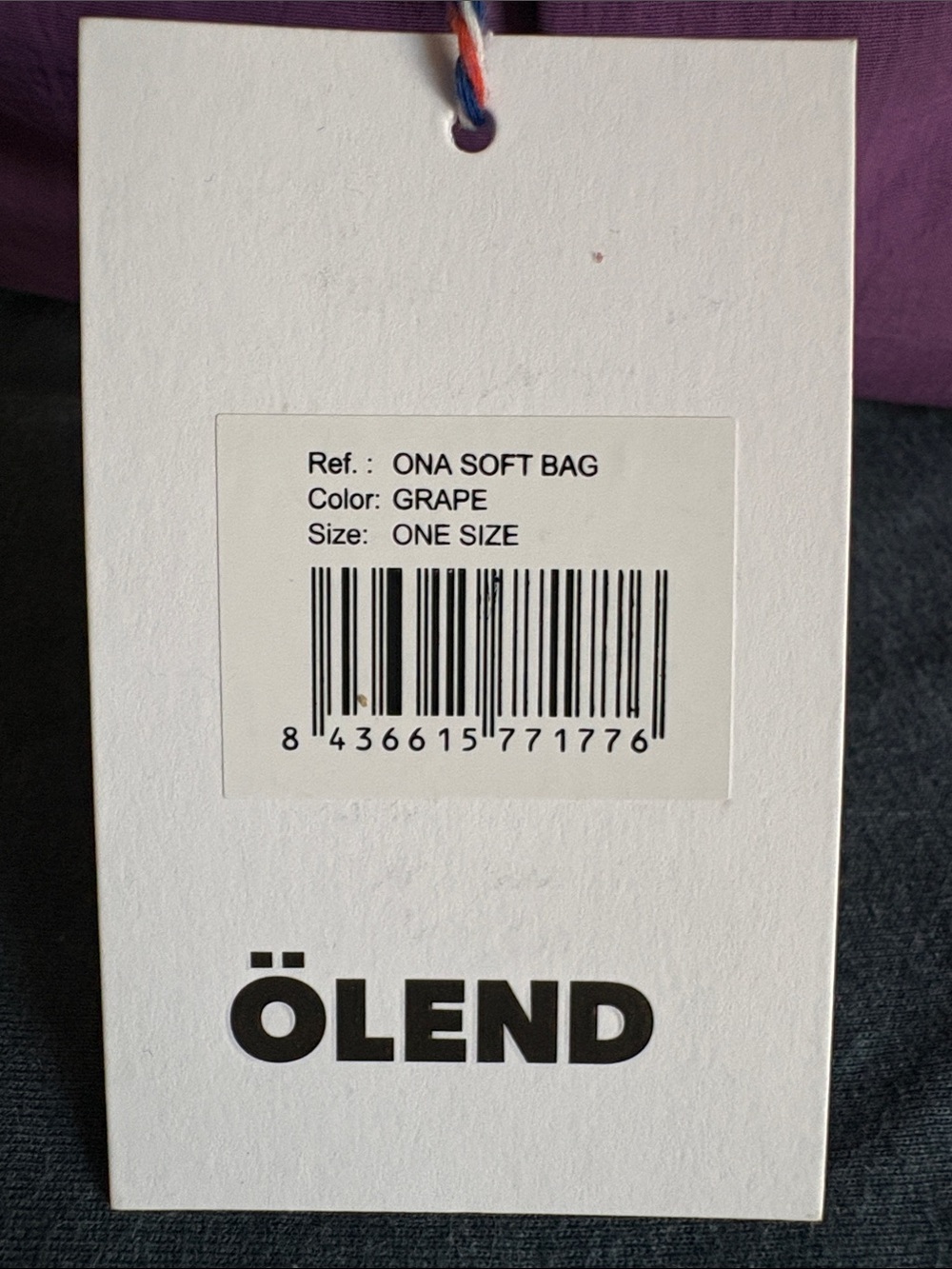 ÖLEND Grape Quilted Tote Bag - Picture 10 of 10